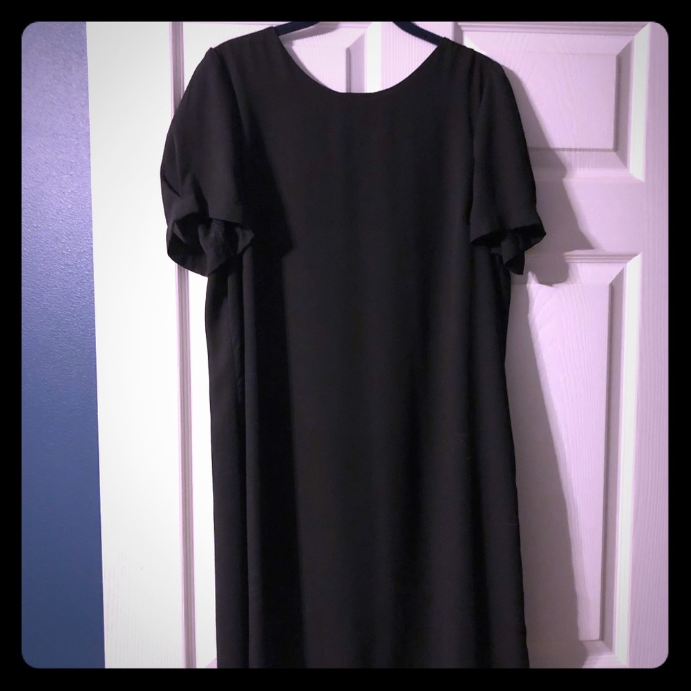 Black sheath dress